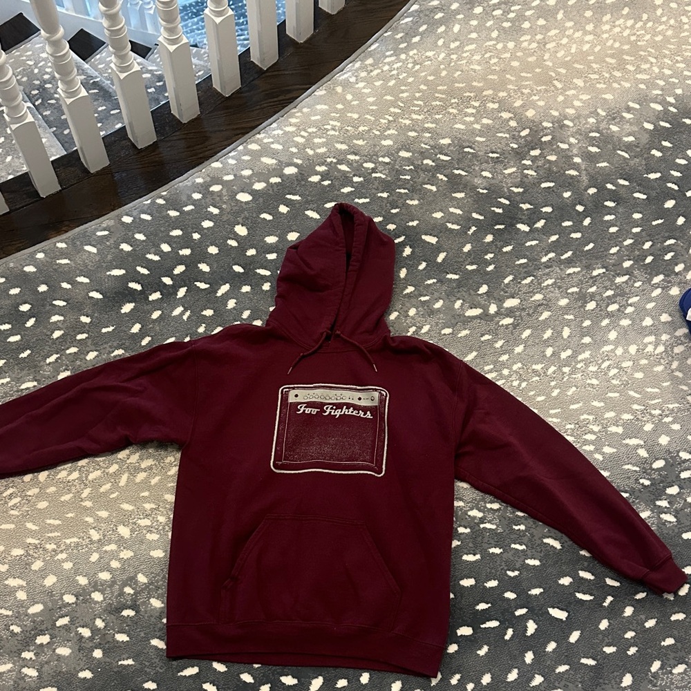 Men's Maroon Graphic Hoodie